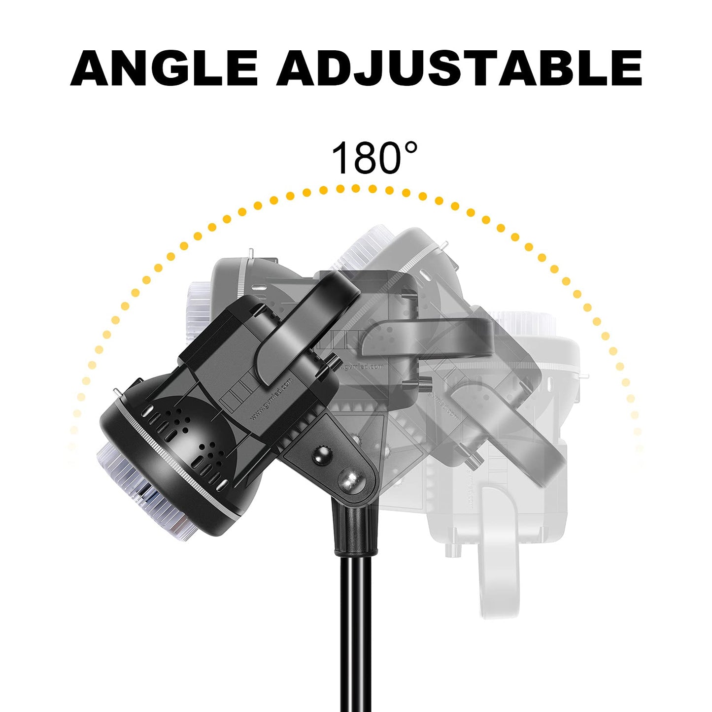 GVM Great Video Maker 80W CRI97+ Video Lights with Bowens Mount Color Temperature 5600K Dimmable LED Continuous Lighting Spotlight Photography