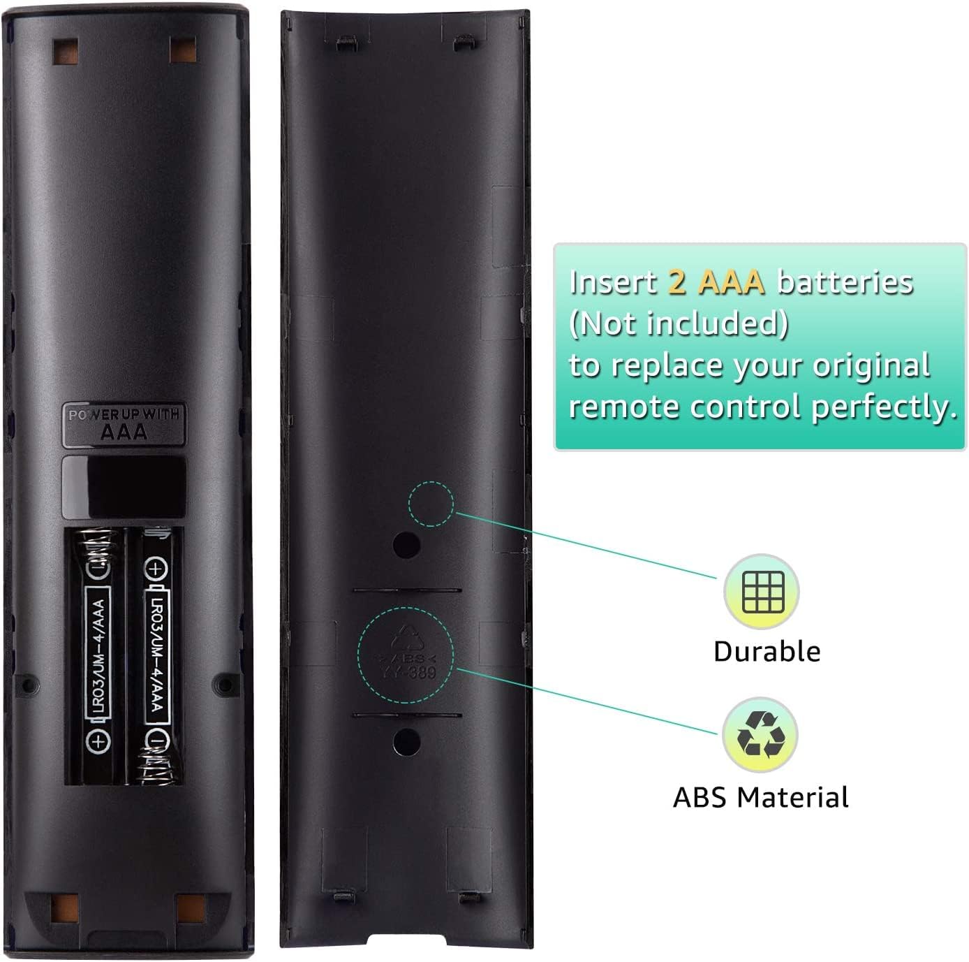 Universal Remote Control Replacement for Vizio Smart TV E60-E3 D24f-F1 D43f-F1 E43-E2 E75-E1 M55-D0 M50-E1 M50-D1 M558-G1 M557-G0 M65-E0 M658-G1