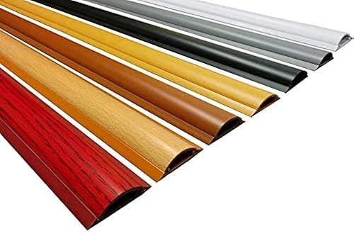 Electriduct Cable Shield Floor Cord Cover CSX-2 PVC Wire Protector 58 Inch - Wood Grain (Pack of 2)