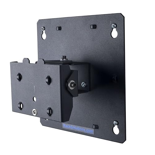 RackSolutions Universal Monitor Wall Mount with Pan/Tilt - Adjustable, VESA-Compatible Wall Mount for Monitors