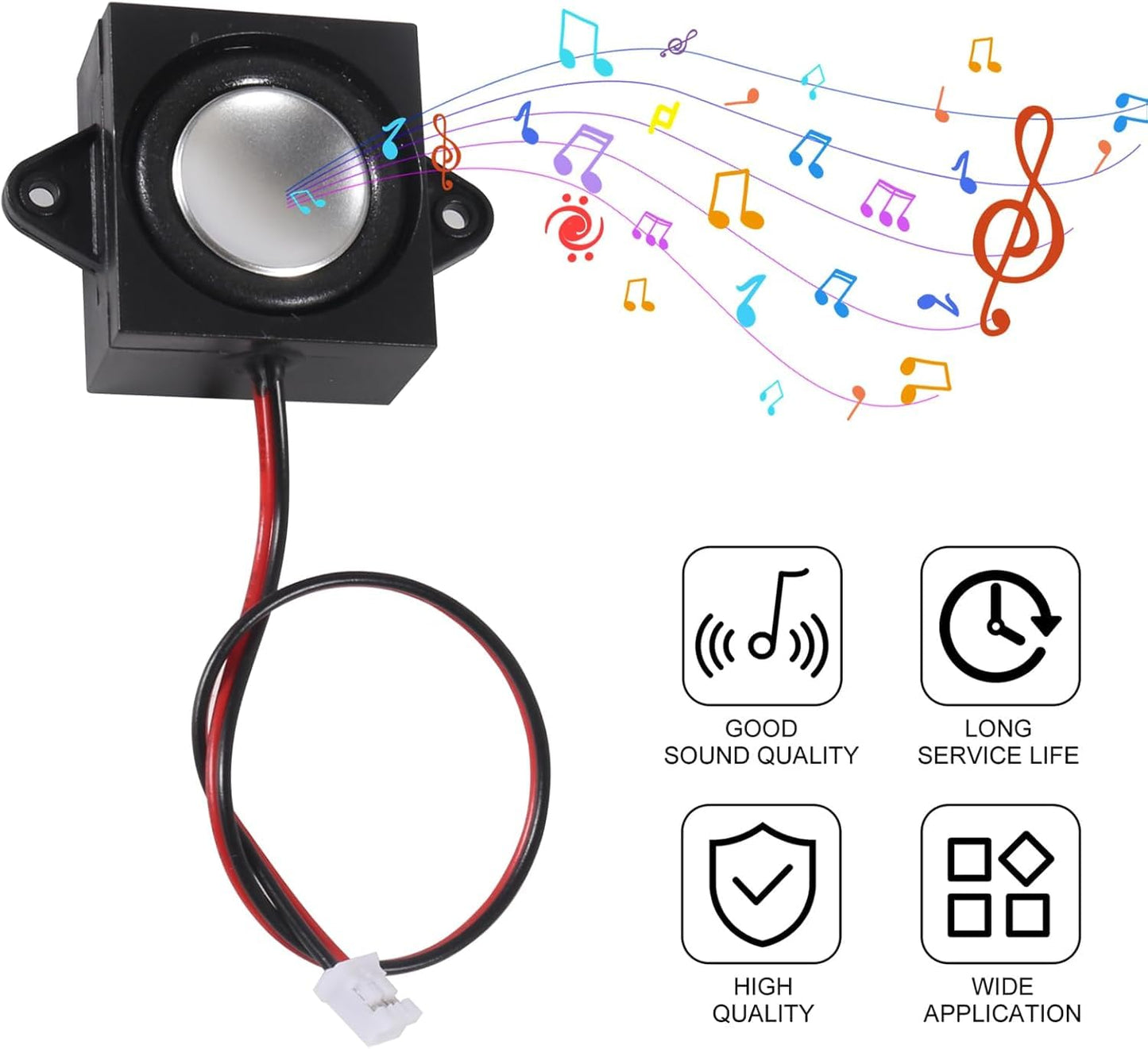 4PCS 3 Watt 4 Ohm Speaker Mini Speaker Micro 4ohm 3W Loundspeaker with JST-PH2.0 Interface for Arduino Small Electronic Projects Advertising Machine
