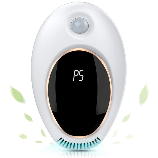 Plug in Air Purifier with Motion Sensor Light for Home, Odor Eliminator Mini Ozone Air Freshener Ionizer Deodorizer to Remove Smell from Pets Smoke