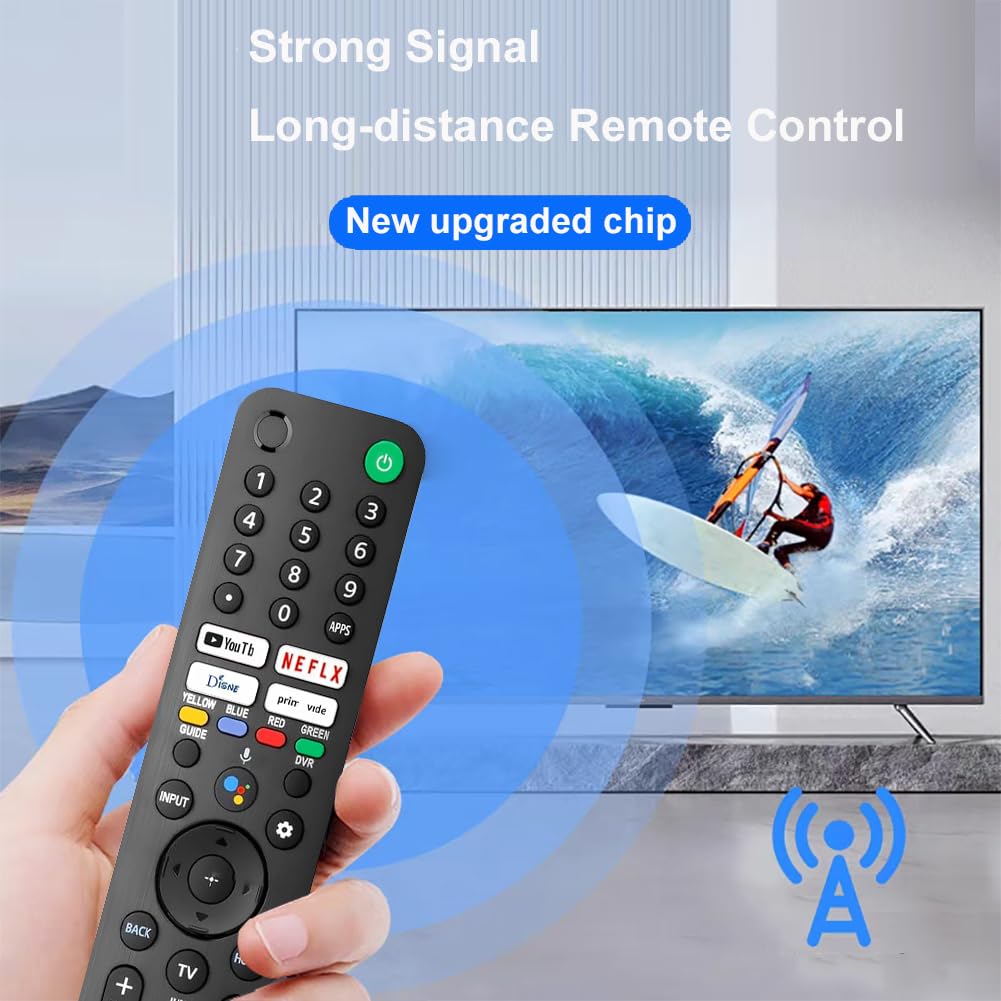 Replacement Voice Remote for Sony TV, for SonyBravia Smart TV with Voice Control, Compatible with Sony Bravia XR/XBR/KD Series 4K/ 8K LED OLED
