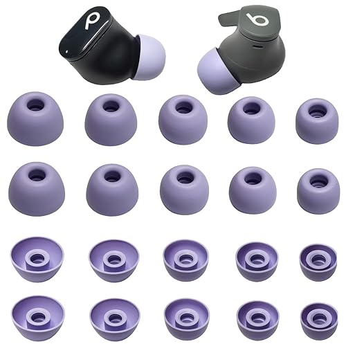 Silicone Ear Tips for Beats Earbuds | Replacement Tips for Beats Fit Pro/Studio Buds/Solo Buds/Powerbeats Pro 2 Earbud, 10 Pairs (5 Sizes