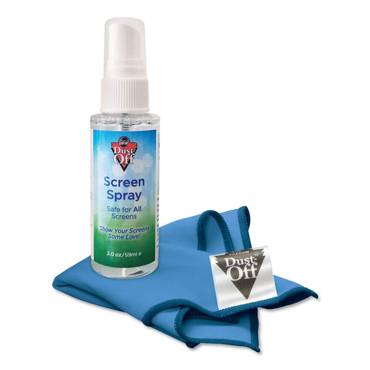 Dust-Off Laptop Computer Cleaning Kit, 50 Ml Spray/Microfiber Cloth