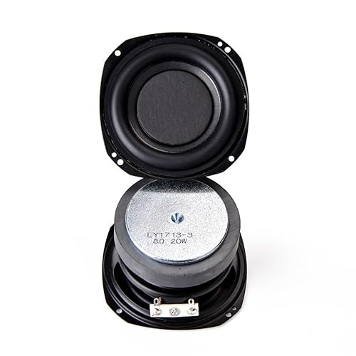 2 pcs 3 inch 79mm 8? 20W Woofer with Rubber Surround and External Magnet for DIY Bluetooth and Portable Speakers