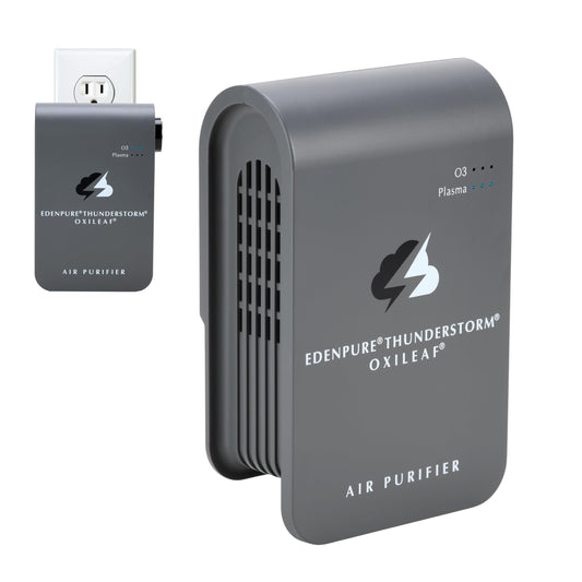 EdenPURE Thunderstorm III Air Purifier - Small Plug-In Ozone Generator & Ionizer - Eliminates Odors, Pet Smells, Smoke, Mold - Filter-Free Portable