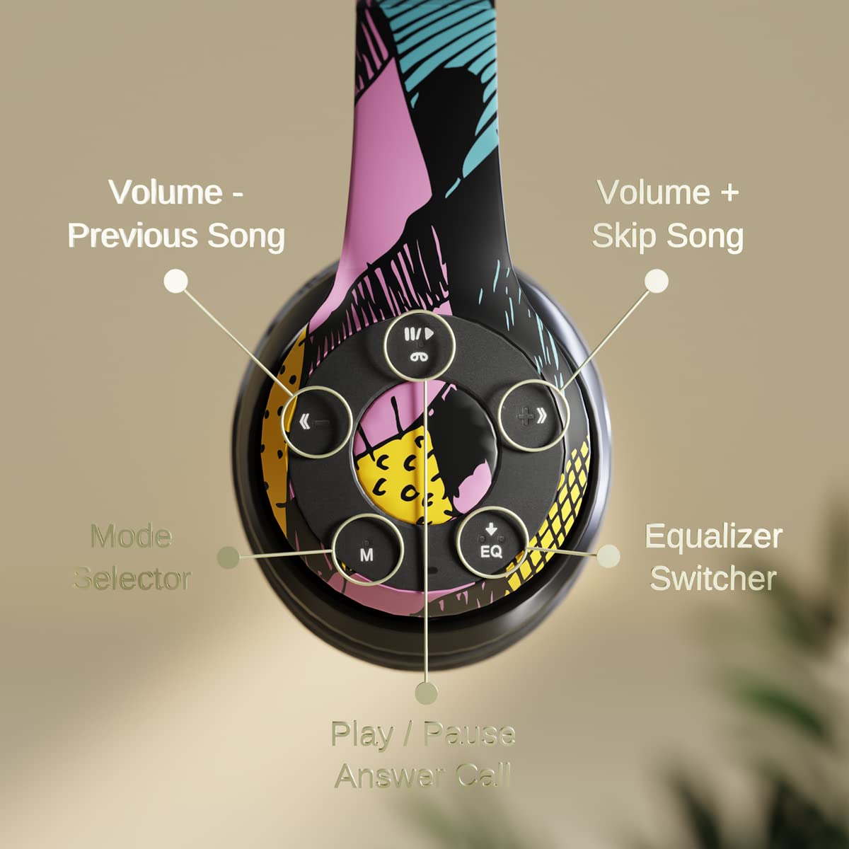 iJoy Disney Nightmare Before Christmas Sally Dress Bluetooth Headphones - Wireless Foldable Over-Ear Headset, Built-in Mic, Enchanting Sally…