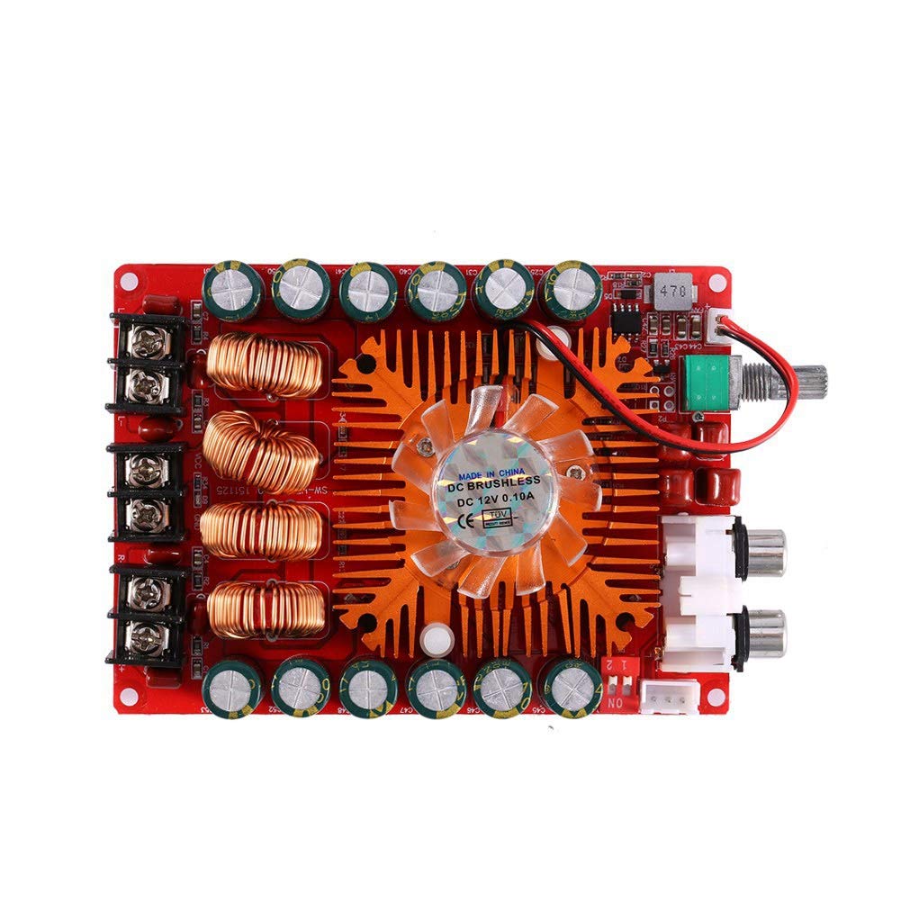 Zerone Audio Amplifier Board Digital, TDA7498E 160W + 160W High Power Channel Stereo Amplifier Module Supports BTL Mode, 4.25 x 3.1in