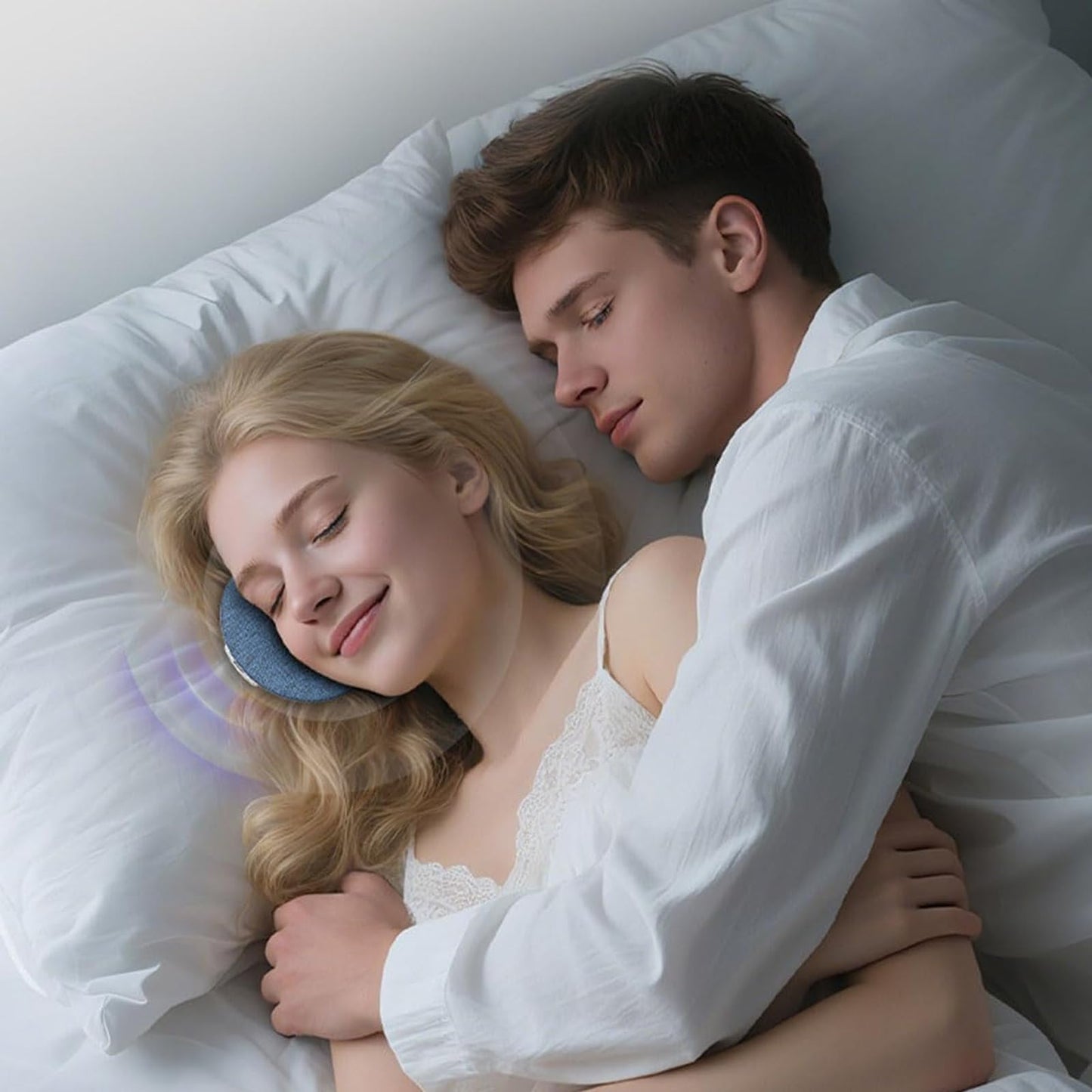 enorfume Sleeping Speaker Under Pillow, Mini Portable Wireless Bluetooth Sleep Pillow for Deep Sleeping, Ultra Thin Sleep Aid with White Noise