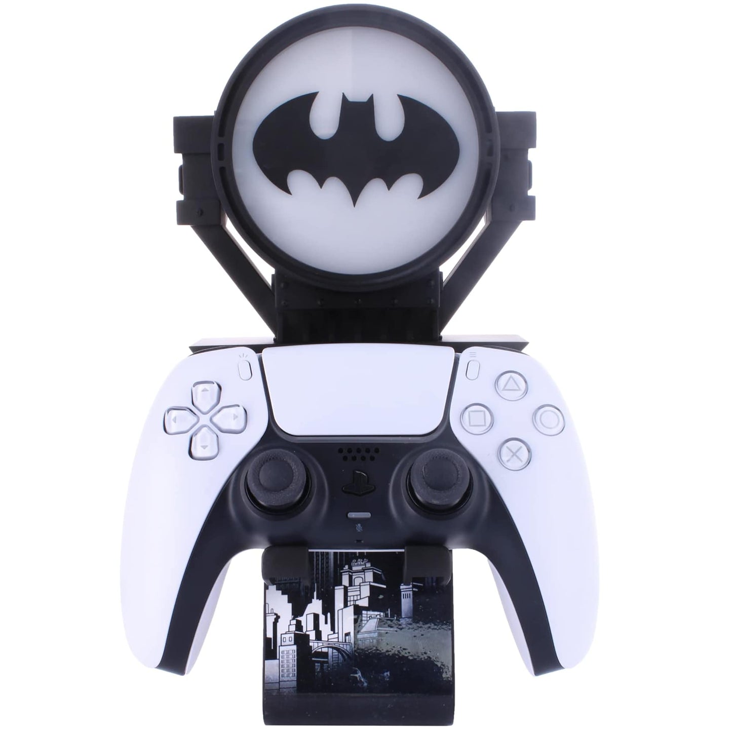 Exquisite Gaming LED Ikons: DC Comics Batman Bat Signal-Charging Phone & Controller Holder - Light Up Gaming Controller/ Mobile Phone/ Device Charging