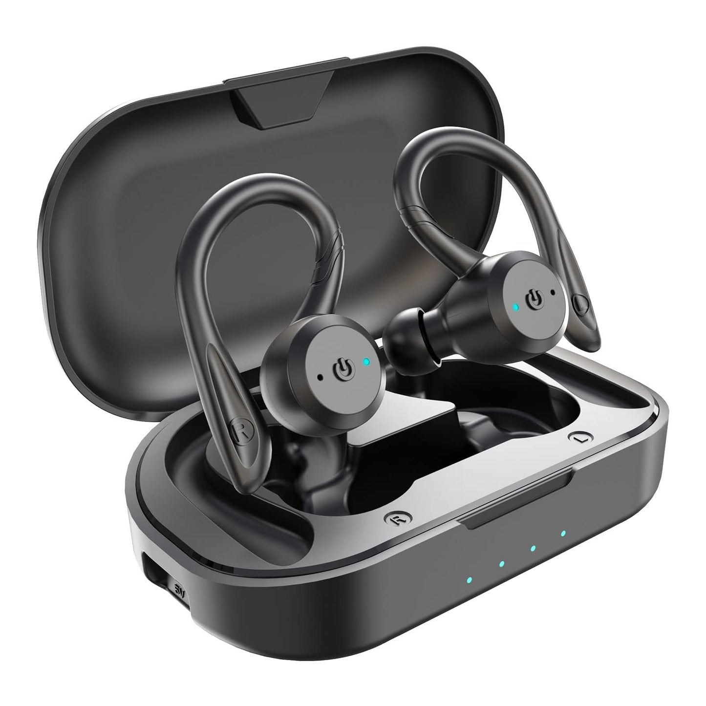 APEKX Bluetooth Headphones True Wireless Earbuds with Charging Case IPX7 Waterproof Stereo Sound Earphones Built-in Mic in-Ear Headsets Deep Bass