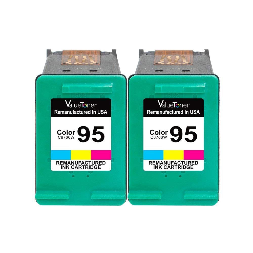 Valuetoner Remanufactured Ink Cartridge Replacement for HP 95 CD886FN C8766WN for Deskjet 460 5740 5940 6520 6620 6830 9800 Officejet 100 150 6200