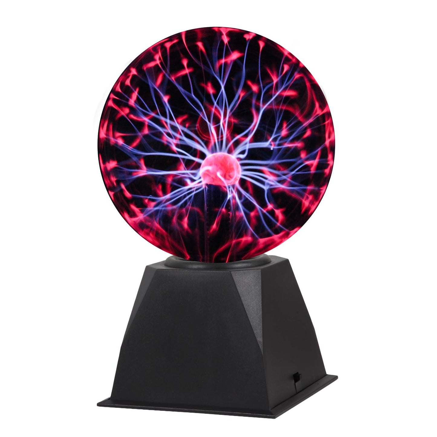 Gresus 7 Inch Plug-in Magic Plasma Ball Lamp - Touch & Sound Sensitive Interactive Plasma Lamp Nebula Sphere Globe, Science Educational Gift