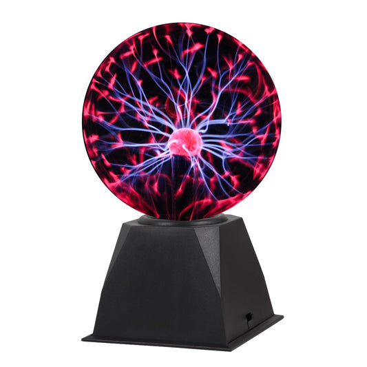Gresus 7 Inch Plug-in Magic Plasma Ball Lamp - Touch & Sound Sensitive Interactive Plasma Lamp Nebula Sphere Globe, Science Educational Gift