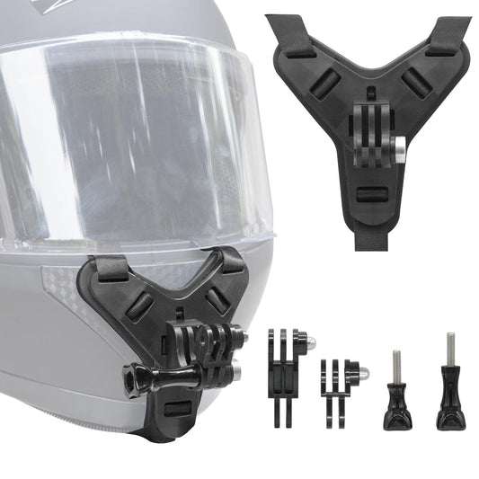Haoyou Helmet Chin Mount Strap Compatible with Gopro Hero 13 12 11 10 9 8 7 and DJI Osmo Action Camera?Motorcycle Helmet Extension Attachment Mounting