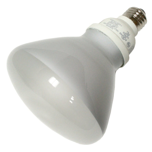 (Case of 12) TCP 804023-23 Watt Compact Fluorescent R40 Flood Light Bulb, 2700K
