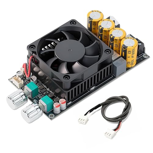 Hosyond ZK-6001 600W Active Subwoofer Amplifier Board TPA3225 Mono Pure Power Amplifier with Frequency Volume Adjustment for Home Car DIY Audio System