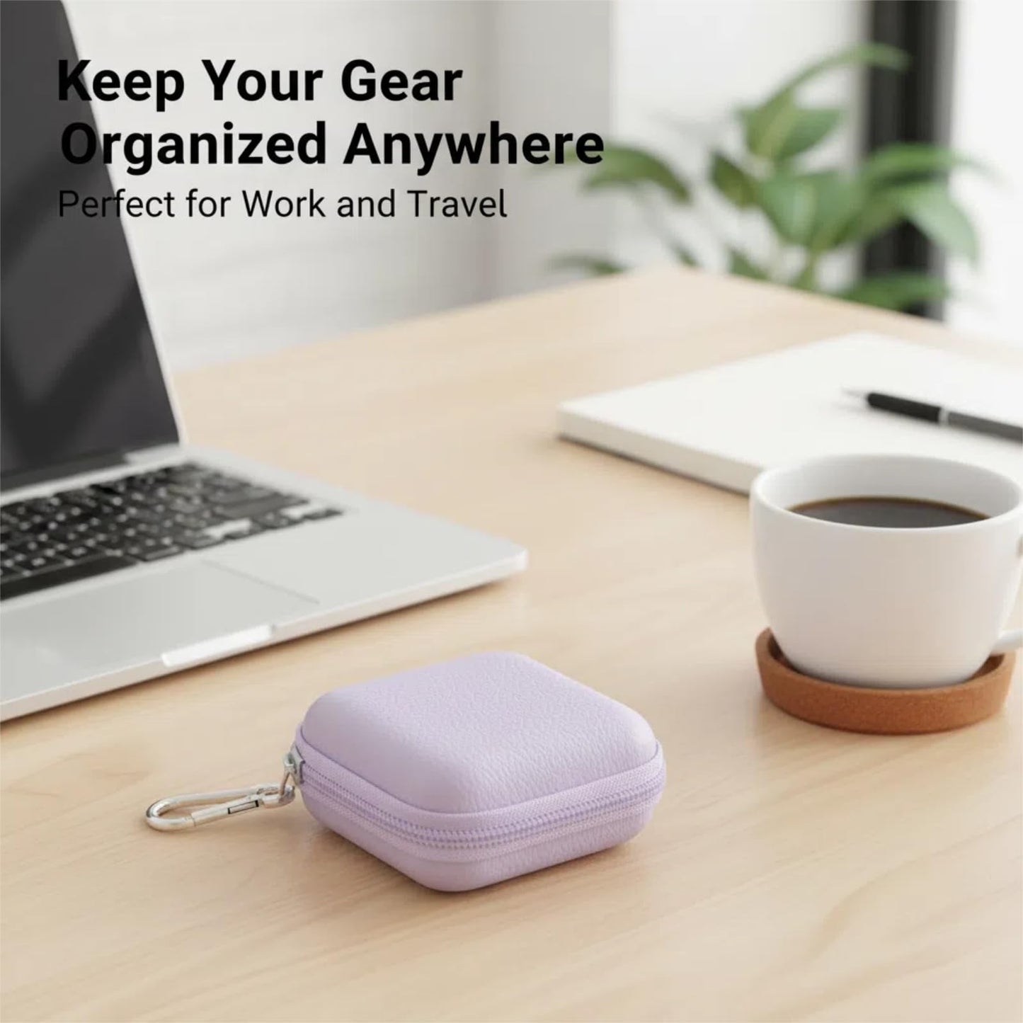 Case for King Lucky Clip On Earbuds i212,Clip On Headphones Cover Accessories,Pocket for Charge Cable(Earbuds Not Included)