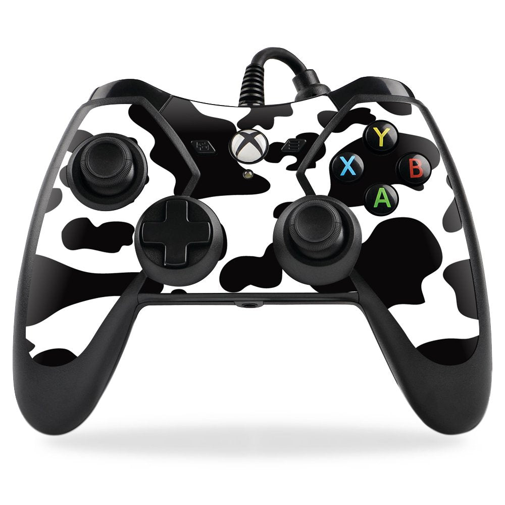 MightySkins Skin Compatible with PowerA Pro Ex Xbox One Controller case wrap Cover Sticker Skins Cow Print