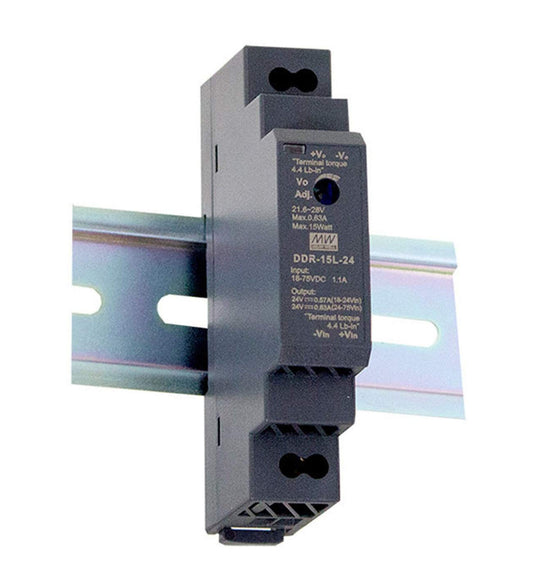 PowerNex Mean Well DDR-15 15W DIN Rail Type DC-DC Converter MEANWELL 15W Converter (DDR-15G-5)