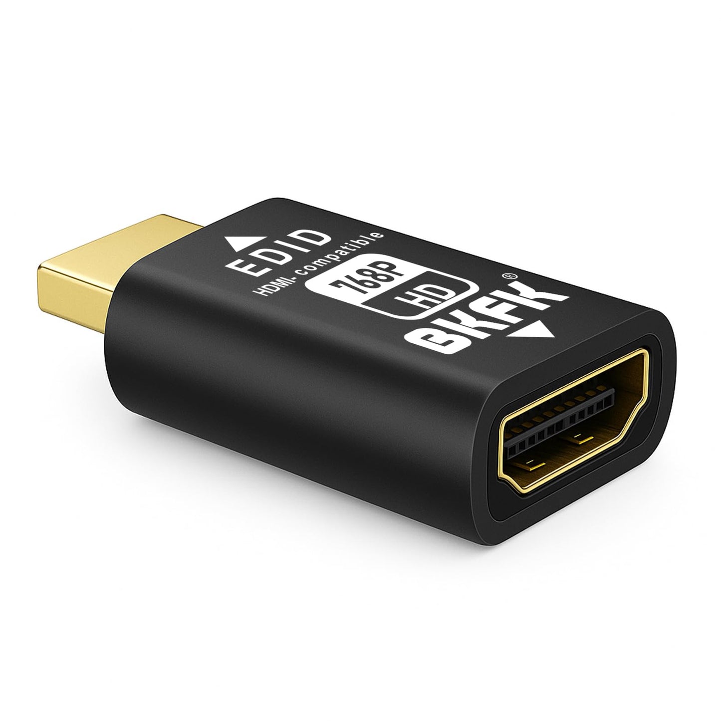 BKFK HDMI EDID Emulator, Passthrough Display Adapter, Default Resolution Dummy Plug, Headless Ghost for HDMI Switches, Extenders, AV Receivers, Video