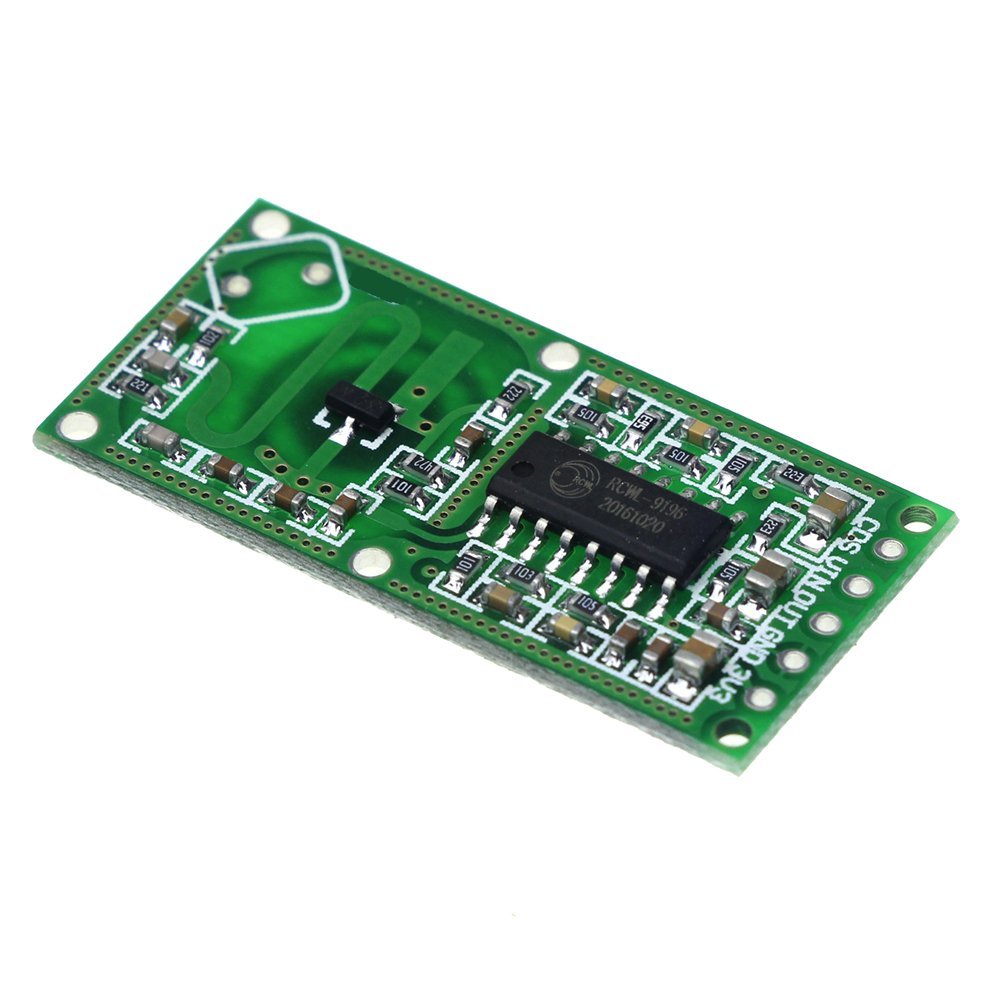 RCWL-0516 Microwave Doppler Radar Motion Detector Sensor Human Body Induction Module Board 5-7M Detection Distance 4-28V by Envistia Mall