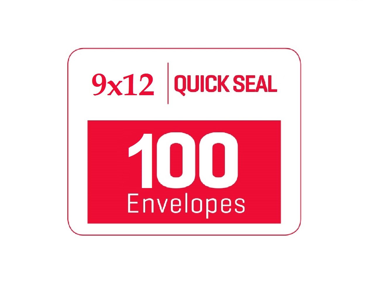 Aimoh 15 9 x 12 SELF Seal Security White Catalog Envelopes - 28lb - Security Tinted, Ultra Strong Quick-Seal, 9x12 Inch (38115)