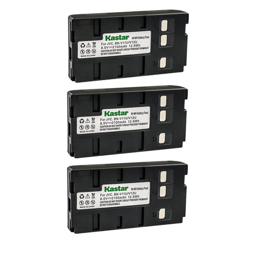 Kastar 3-Pack Battery Replacement for JVC GR-AX300U GR-AX310 GR-AX310U GR-AX33 GR-AX33U GR-AX34U GR-AX35 GR-AX35U GR-AX350U GR-AX37 GR-AX37U GR-AX400