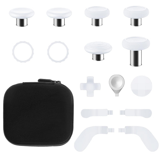 TOMSIN Thumbsticks&Paddles for Xbox Elite 2 Controller,15 In 1 Accessories Pack with Case for Xbox Elite Controller Series 2 Core,6 Metal