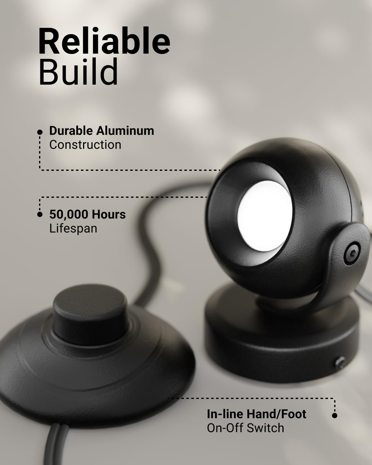 Sunco Spot Lights Indoor, LED Uplighting Ceiling Spotlight Fixtures, Plant Light Décor, 300 LM, 3W, Selectable CCT 2700K/4000K/5000K, 50000 Lifetime