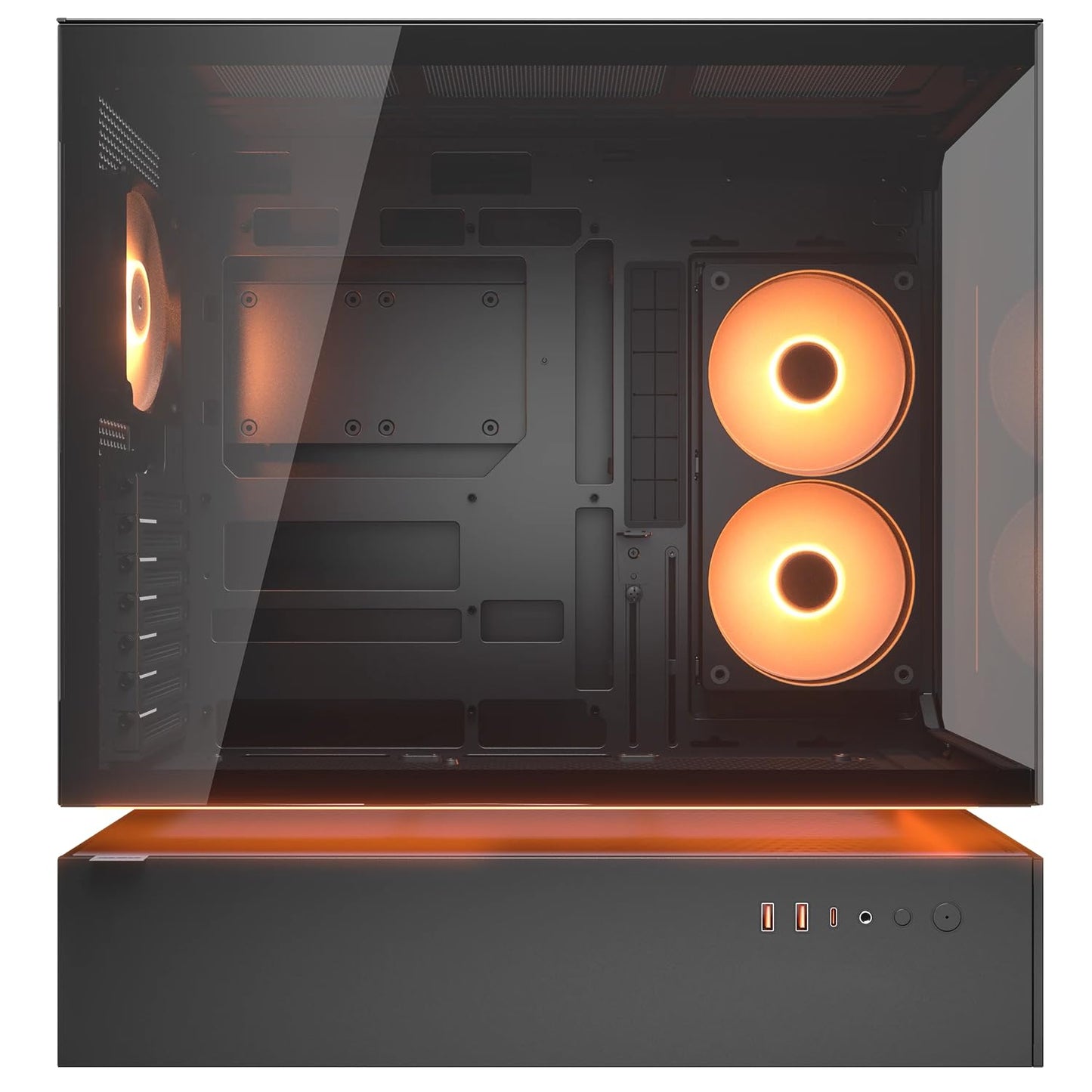 COUGAR CFV235 MidTower ATX, CEB Case,430mm GPU Supported, Pre-Installed ARGB PWM Fans 120mmx4, 270° Airflow Access, Dust Filter, Dual Magnetic