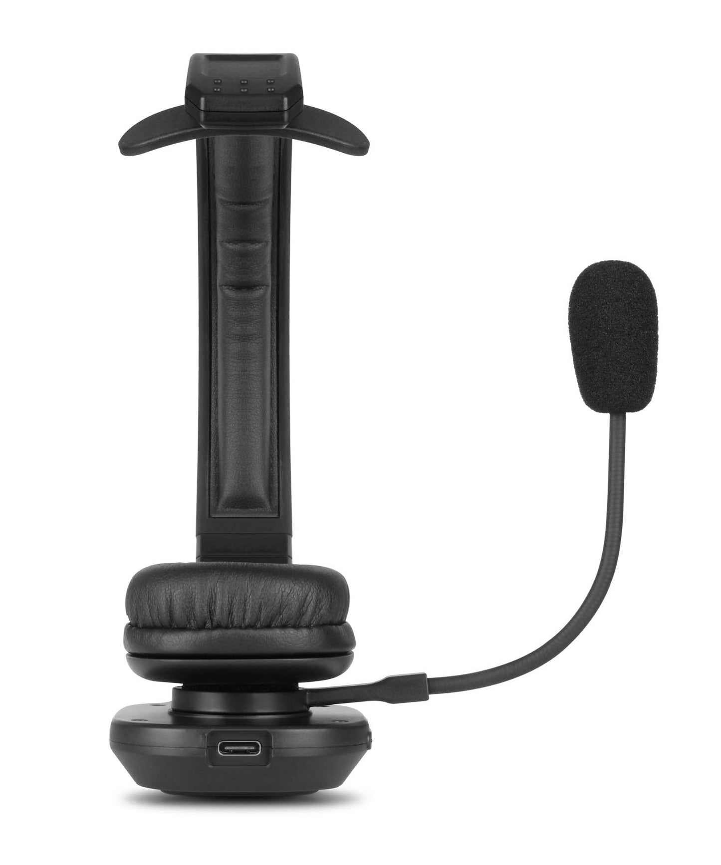 Aluratek Wireless Bluetooth 5.0 Headset ABHM100F - Hi-Fi Over-Ear Headphones with Noise Cancelling, Built-In Microphone, Comfortable Memory Foam