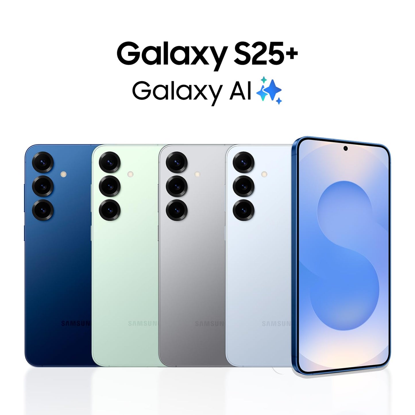 Samsung Galaxy S25+ Cell Phone, 256GB Smartphone, Unlocked Android, AI Night Mode Camera, Snapdragon 8 Elite Fast Processor, ProScaler Display