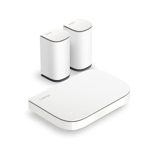 Linksys Multi-gig Micro Mesh WiFi 6 System | Connect 100+ Devices | Up to 5,000 Sq Ft | Speeds of up to 3.0 Gbps | 3Pk | No App Required | 2024