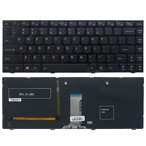 New Laptop Replacement Keyboard for Lenovo IdeaPad Y400 Y400N Y410P Y430P 25205348 US Layout with Backlight