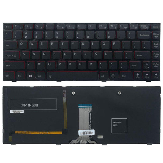 New Laptop Replacement Keyboard for Lenovo IdeaPad Y400 Y400N Y410P Y430P 25205348 US Layout with Backlight