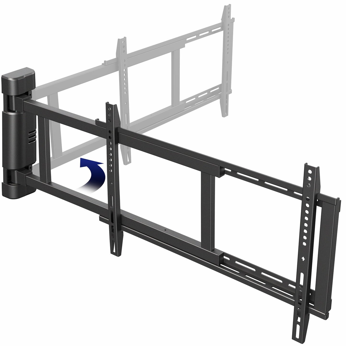 VIVO Steel Low Profile, Manual Swing TV Wall Mount for 32 to 75 inch LCD LED Plasma Screens, Articulating TV Bracket with 180 Degree Swivel