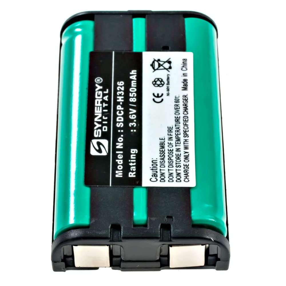 Compatible Cordless Phone Battery, Works with Dantona BATT-104 Cordless Phone, (Ni-MH, 3.6V, 850 mAh) Ultra Hi-Capacity Battery