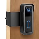 Blink Doorbell Mount, Anti-theft Metal Doorbell Camera Mount No Drilling with Rain Cover for Blink Video Doorbell 1st & 2nd Gen, No Block Sensor