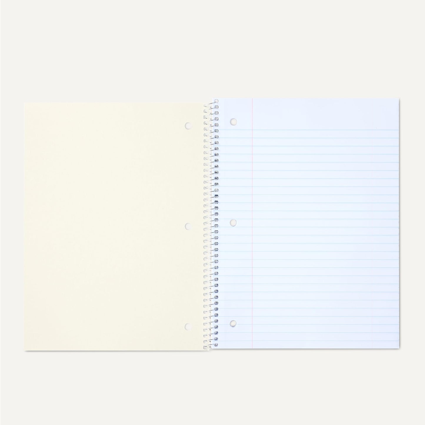 Amazon Basics Wide-Ruled Spiral Notebooks with Perforated Pages, 70 Sheets, 8" x 10.5", Light Blue, 2-Pack
