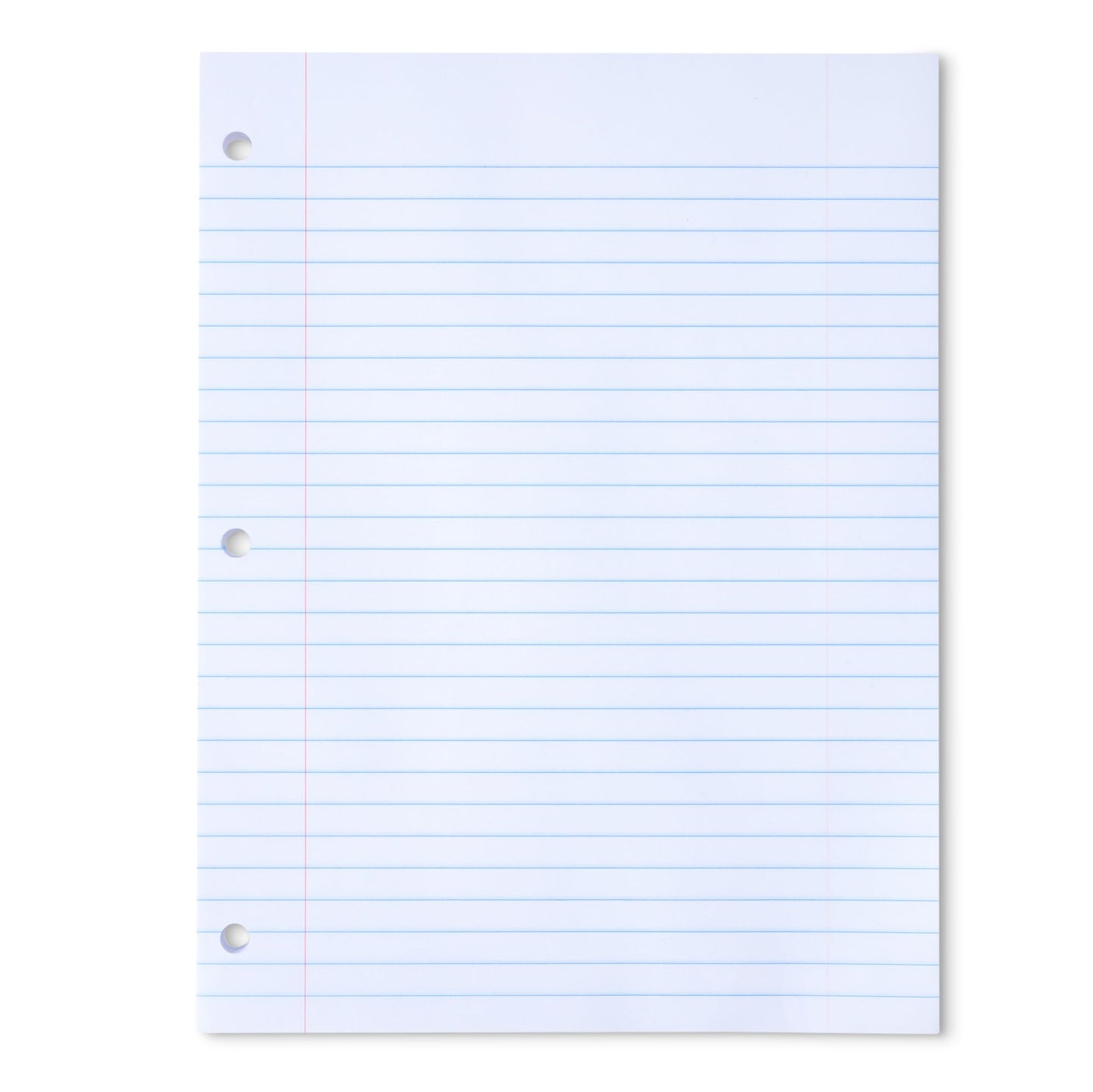 Amazon Basics Wide Ruled Loose Leaf Paper, 10.5" x 8", 150 Sheets, No Binding, White, 1-Pack