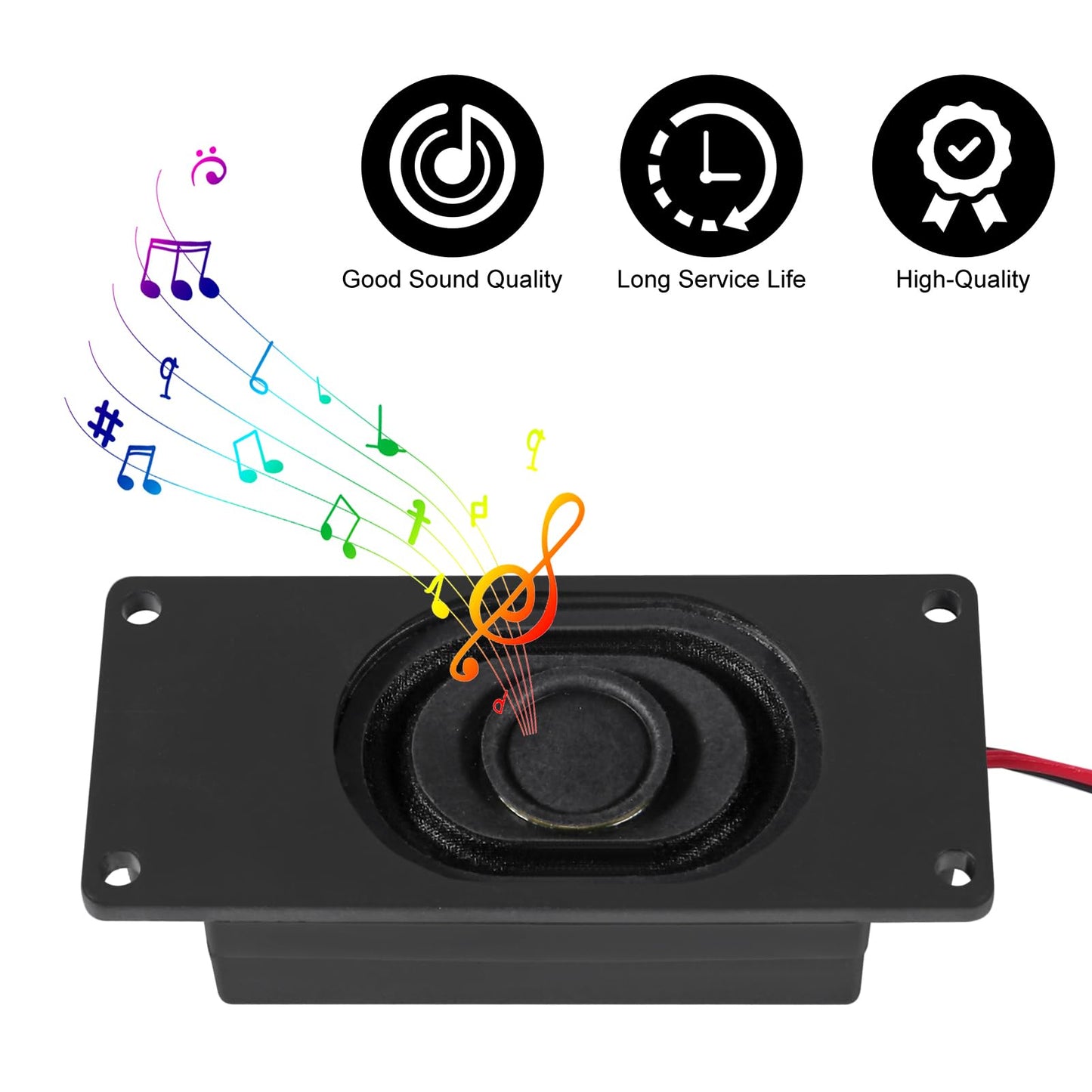 4Pcs Audio Speaker 5 Watt 8 Ohm Speaker 8ohm 5W Loundspeaker JST-PH2.0 Interface Speaker for Small Electronic Projects Advertising Machines LCD TV