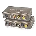 192KHz Multi Function Audio Converter, Tohilkel HDMI ARC or Toslink (Optical,SPDIF) or Coaxial to 3.5 mm Jack Stereo R/L Toslink (Optical,SPDIF)