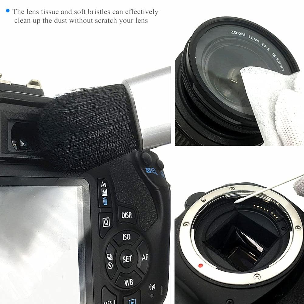 SANHOOII Camera Cleaning Kit for DSLR Mirrorless Cameras Sensor Cleaning and Lens Cleaning with Carry Bag for APSC-Camera