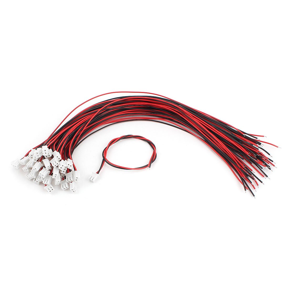 uxcell a15112300ux0203 JST-XH 2.5mm 2-Terminal Female Connector Cable Wire 300mm Length (Pack of 43)