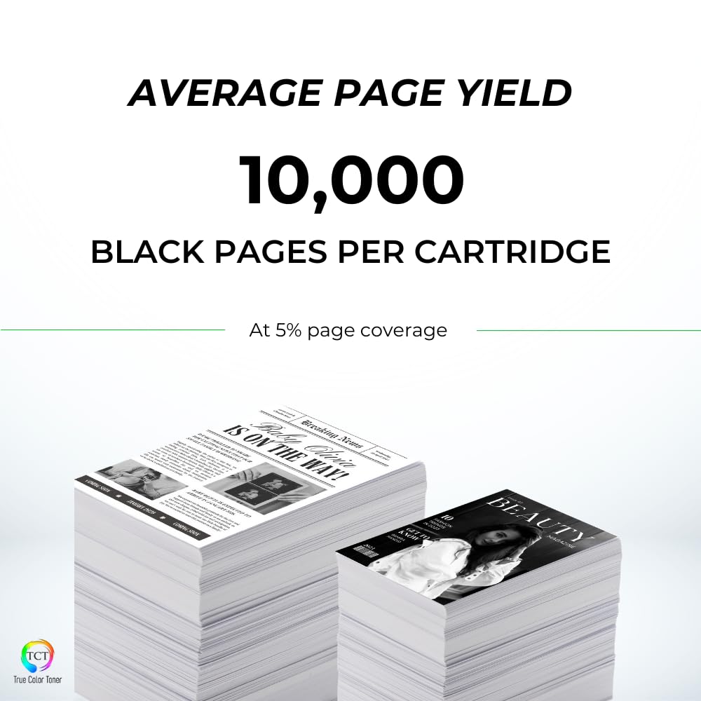 TCT 90A Toner Cartridge - Compatible Replacement for HP 90A CE390A Black Works with HP LaserJet Enterprise M4555 MFP, 600 M601 M602 M603 Printers