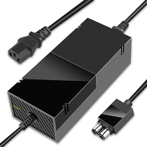 Upgraded Power Supply Brick for Microsoft Xbox One Power Supply, with AC Adapter Charger Cord Replace 200W