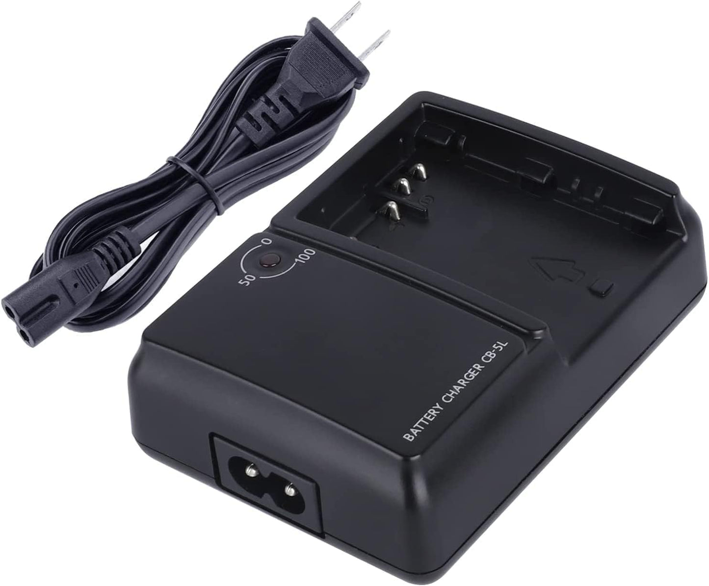 Vortiscape BP-511 BP-511A Battery Charger for Canon EOS 5D 50D 40D 30D 20D 10D Rebel G1 G2 G3 G5 G6 Pro1, Replacement for CB-5L, Fast Charging