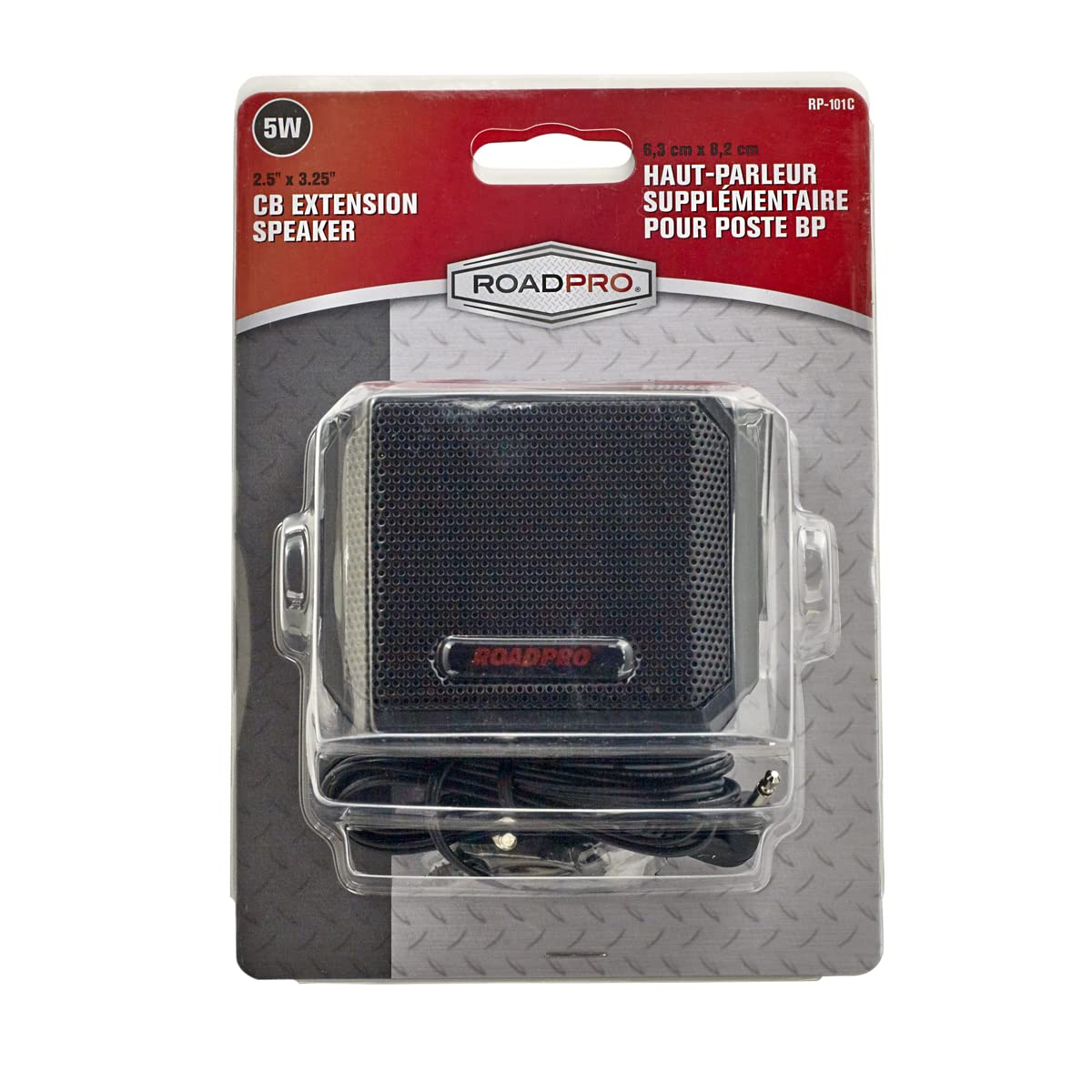 Roadpro RP-101C CB Extension Speaker with Swivel Bracket, Black
